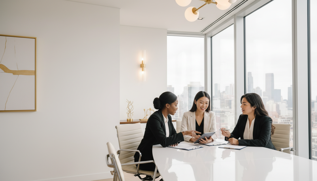 Professional team meeting